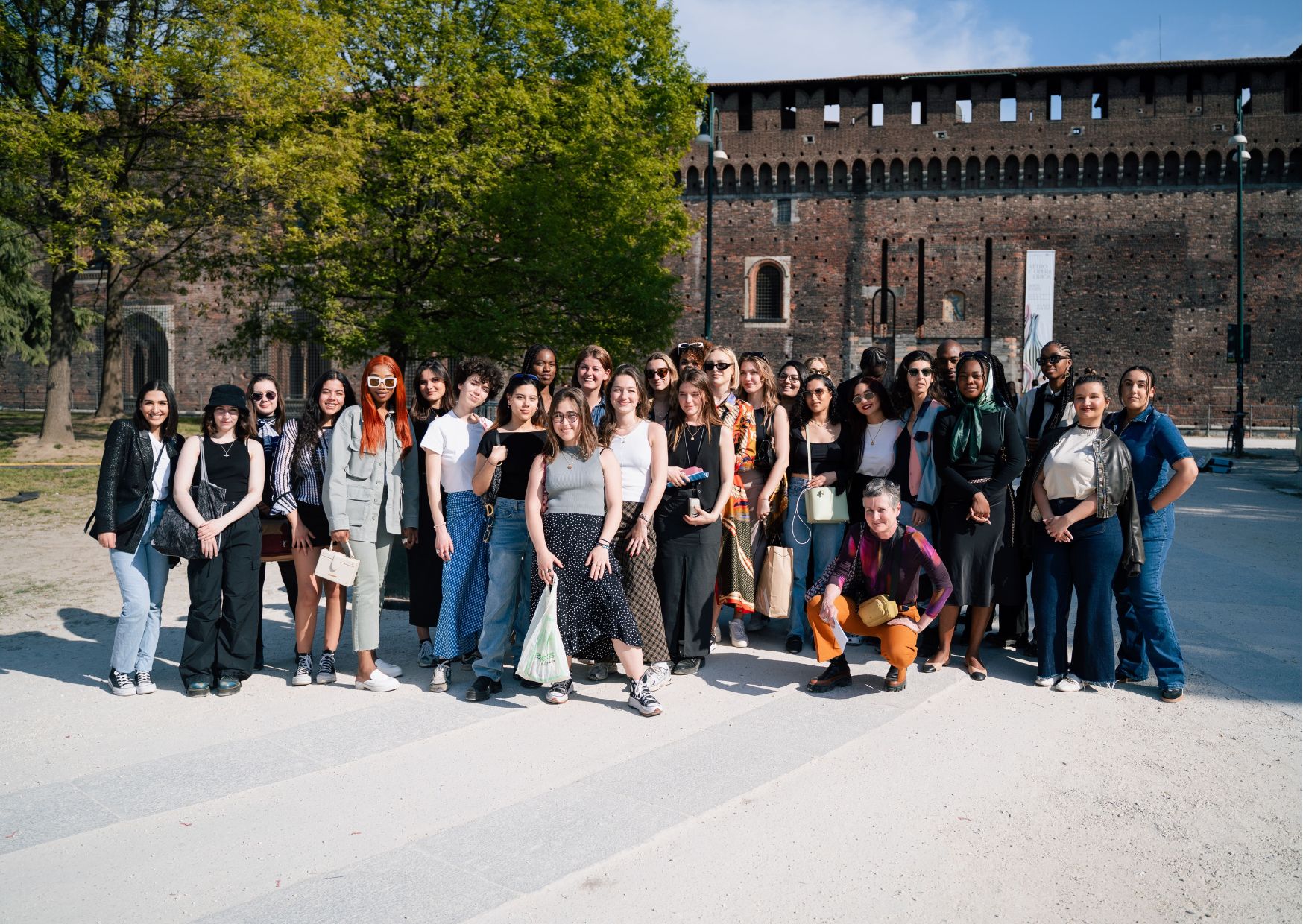 Etudiants de l'école Conte en voyage à Milan